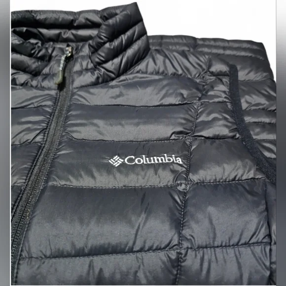 Columbia Black Men's Voodoo Falls 590 Turbodown Vest In Large OmniHeat, Like New - Picture 3 of 7
